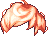 Black Cotton Candy Hair, orange