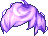 Black Cotton Candy Hair, purple