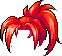 Black Kanna Boy Hair, red