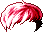 Black Acoustic Hair, red