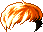 Black Acoustic Hair, orange