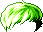 Black Acoustic Hair, green