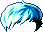 Black Acoustic Hair, blue