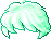 Black Myst Hair, green