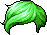 Spade Hair, green