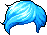Spade Hair, blue