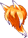 Wolf Tail Hair, orange