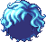 Black Earthworm Perm Hair, blue