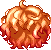 Black Tropical Hair, orange