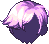 Black Slick Shine Hair, purple