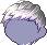 Black Silver Rain Hair