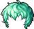 Black Light 'n' Layered Hair, green