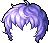 Black Light 'n' Layered Hair, purple