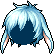 Black Lop Ear Hair, blue