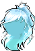 White Fairy King Oberon Hair, blue