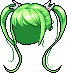 Orchid Hair, green