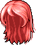 Black Valerie Hair, red
