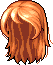 Black Valerie Hair, orange
