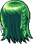 Black Crystal Hair, green