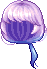 Black Delicate Hair, purple