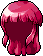 Black Kanna Hair, red