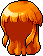 Black Kanna Hair, orange