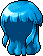 Black Kanna Hair, blue
