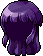 Black Kanna Hair, purple