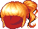 Black Twinkling Hair, orange