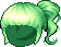 Black Twinkling Hair, green