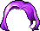 Black Practical Hair, purple