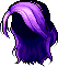 Black Elegant Wave Hair, purple