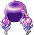Dip Dye Hair, purple