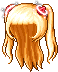 Black Peppy Pigtails, orange