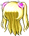 Black Peppy Pigtails, blonde