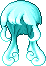 Black Silky Locks, blue