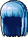 Black Empress Aria Hair, blue