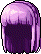 Black Empress Aria Hair, purple