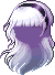 Black Nostalgia Hair, purple