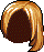 Black Calm Wave Hair, brown