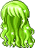 Iris Hair, green