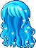 Iris Hair, blue