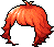 Black Kenji Girl Hair, red