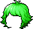 Black Kenji Girl Hair, green
