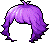 Black Kenji Girl Hair, purple
