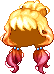 Black Creampuff Hair, blonde