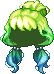Black Creampuff Hair, green