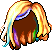 Black Colorful Hair, blonde