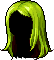 Straight Hair, green