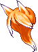 Wolf Tail Hair, orange